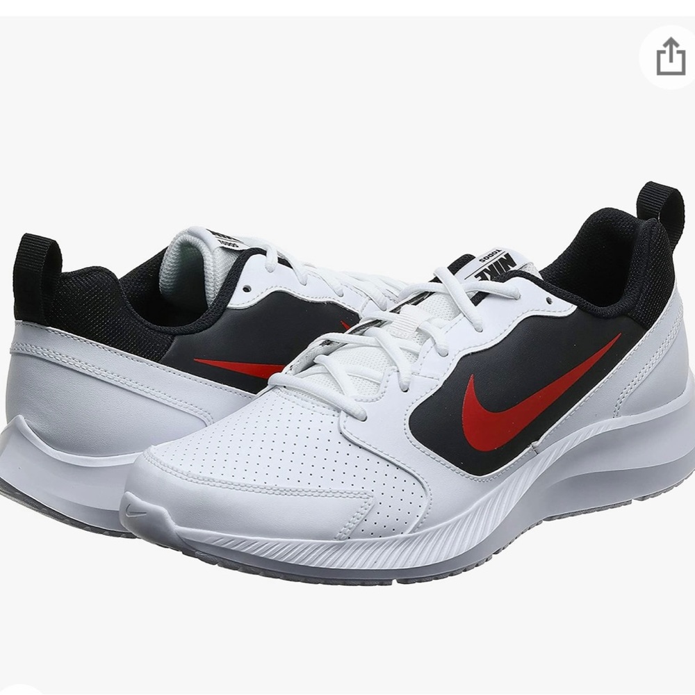 Nike Men's Todos Running Shoe Size 7 (WOMEN 8.5) White/Univ Red-black